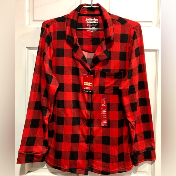 ♥️CUDDL DUDS Jammies For Your Families Buffalo Check 2pc Pajama set size L NWT - Picture 2 of 13